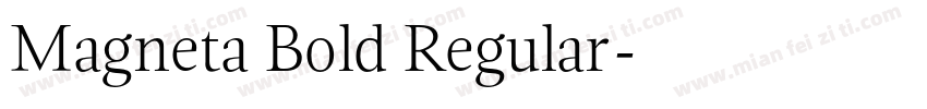 Magneta Bold Regular字体转换